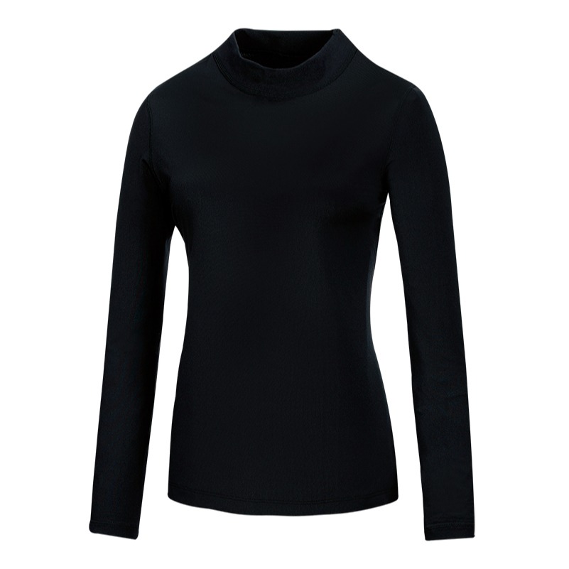 山林MOUNTNEER 女款遠紅外線保暖衣 黑色 32K62 衛生衣 立領 內衣 發熱衣 OUTDOOR NICE-細節圖2