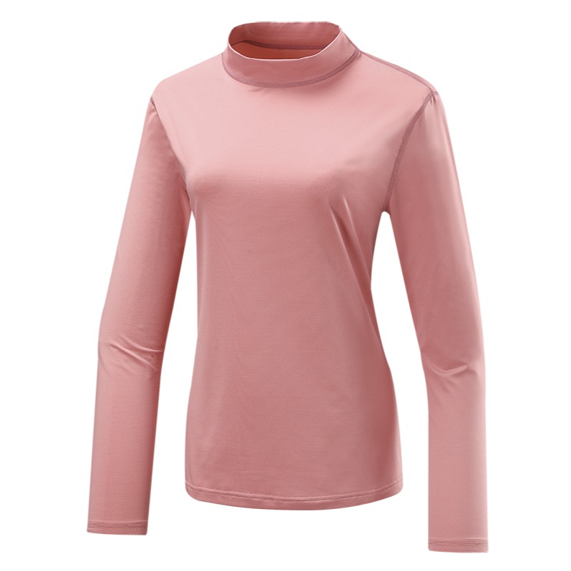 山林MOUNTNEER 女款遠紅外線保暖衣 粉紅色 32K62 衛生衣 立領 內衣 發熱衣 OUTDOOR NICE-細節圖2