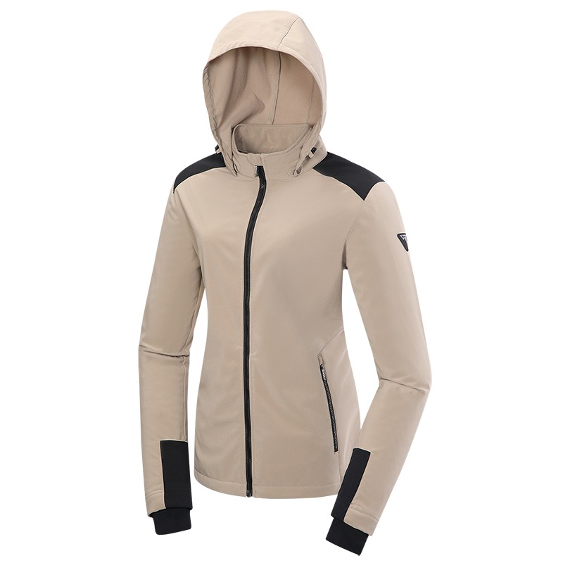 山林MOUNTNEER 女款輕量防風 SOFT SHELL外套 42J10 奶茶色 軟殼外套 OUTDOOR NICE-細節圖2