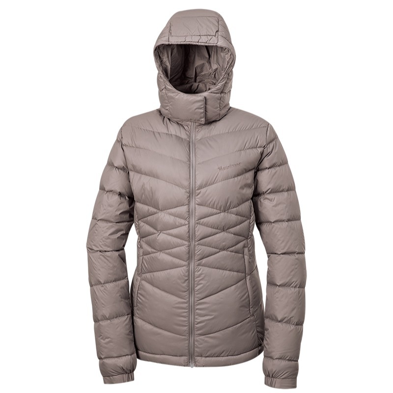 山林MOUNTNEER 女800FP鵝絨外套 52J02 摩卡色 羽絨衣 羽絨外套 防寒外套 OUTDOOR NICE-細節圖2