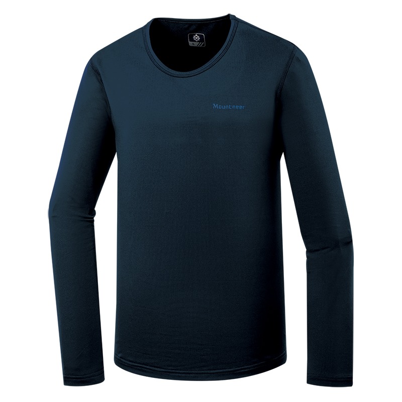 山林MOUNTNEER 男款Polygiene抗菌保暖衣 52K01 丈青 衛生衣 吸濕排汗 OUTDOOR NICE-細節圖2