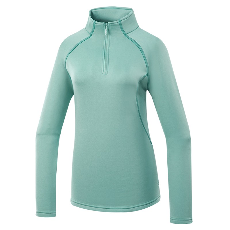 山林MOUNTNEER 女款四彈針織保暖上衣 52P10 碧綠 彈性 保暖 中層衣 刷毛衣 OUTDOOR NICE-細節圖2