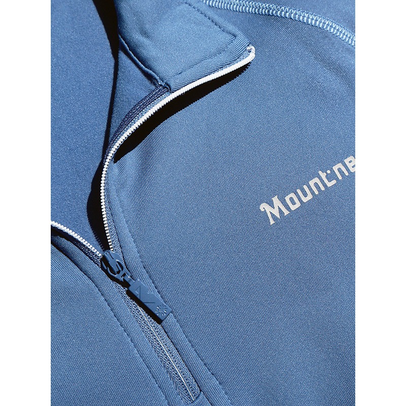 山林MOUNTNEER 男款Polygiene抗菌保暖衣 52P11 藍紫 中層衣 吸濕排汗 OUTDOOR NICE-細節圖3