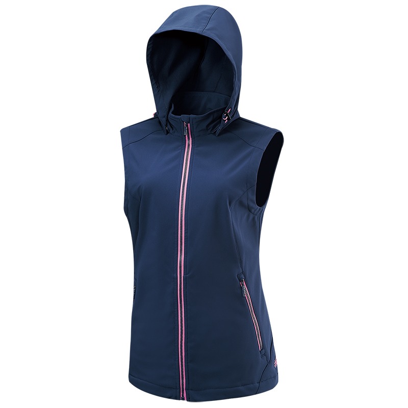 山林MOUNTNEER 女款輕量防風SOFT SHELL背心 M12V02 藍紫 保暖軟殼背心 OUTDOOR NICE-細節圖2