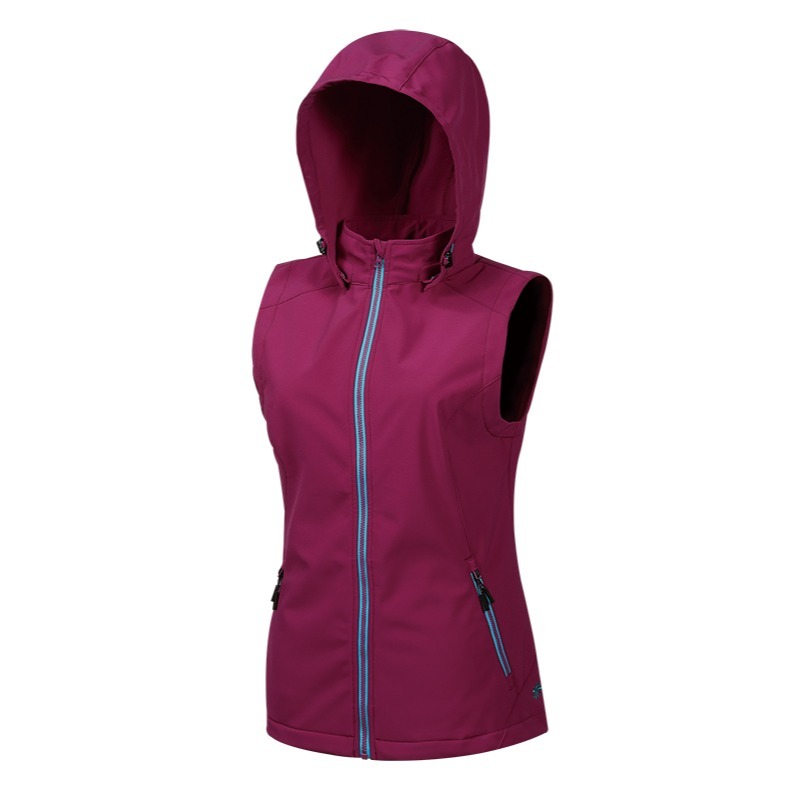 山林MOUNTNEER 女款輕量防風SOFT SHELL背心 M12V02 紫羅蘭 保暖背心 OUTDOOR NICE-細節圖2