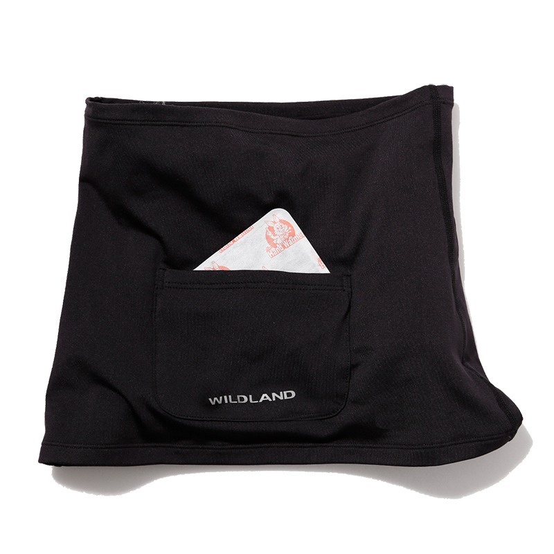 荒野WILDLAND 中性雙色超彈保暖肚圍 W2699 黑色 肚兜 肚圍 可放暖暖包 OUTDOOR NICE-細節圖4