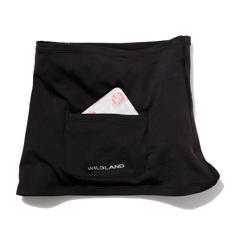 荒野WILDLAND 中性雙色超彈保暖肚圍 W2699 黑色 肚兜 肚圍 可放暖暖包 OUTDOOR NICE-細節圖4