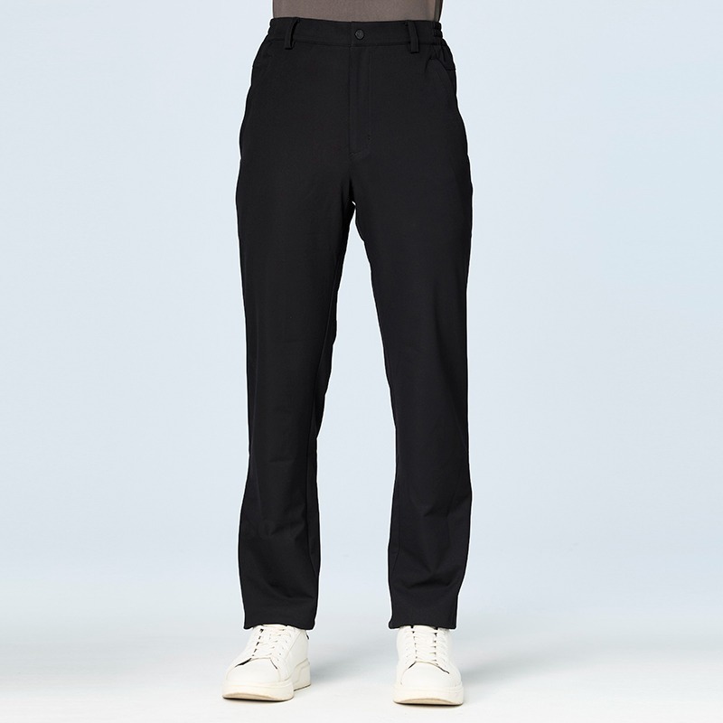 荒野WILDLAND 男款生態彈性直筒機能褲 0B22330 印黑色 休閒褲 上班褲 工作褲 OUTDOOR NICE-細節圖3