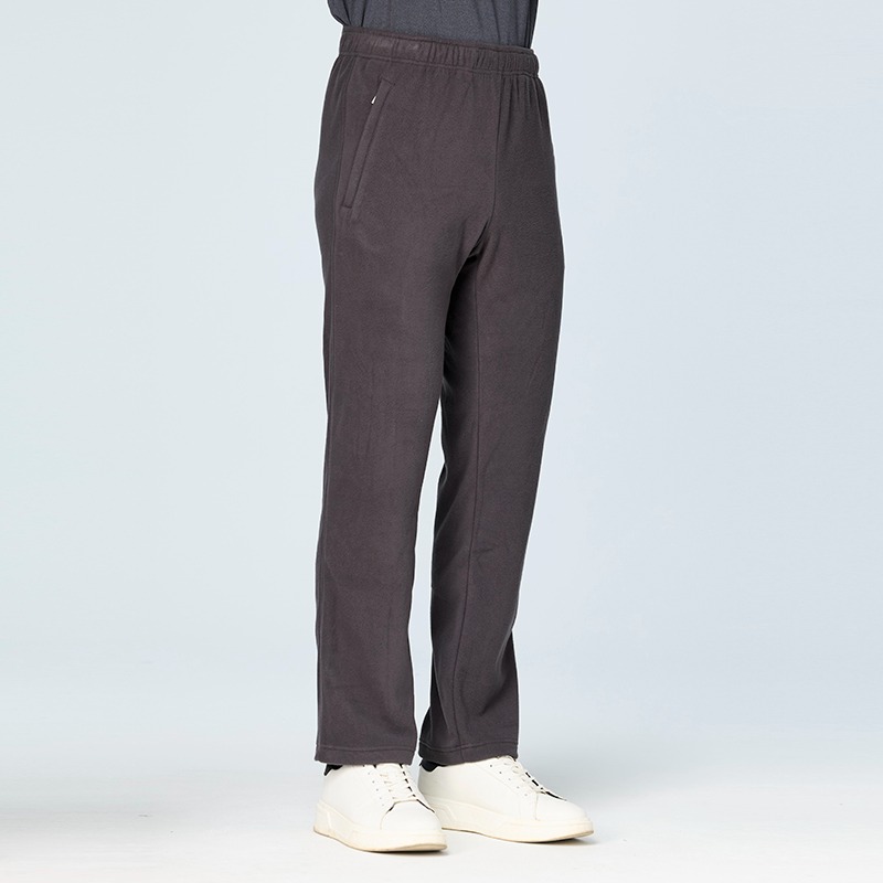 荒野WILDLAND 男款彈性PILE刷毛保暖長褲 W2536 深霧灰 居家褲 雙刷長褲 OUTDOOR NICE-細節圖2