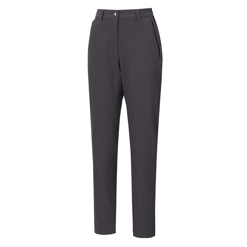 維特FIT 女款經典石墨烯防潑彈性保暖褲 PW2801 灰褐色 上班褲 西裝褲 秋冬薄長褲 OUTDOOR NICE-細節圖2