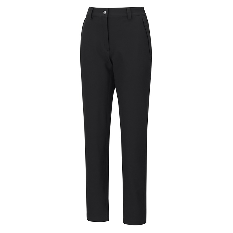 維特FIT 女款經典石墨烯防潑彈性保暖褲 PW2801 經典黑 上班褲 西裝褲 秋冬薄長褲 OUTDOOR NICE-細節圖2