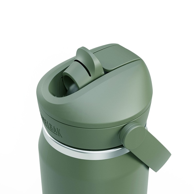 美國CAMELBAK Flip Straw不鏽鋼多水吸管保溫瓶(保冰) 青苔綠 不鏽鋼保溫瓶 OUTDOOR NICE-細節圖5