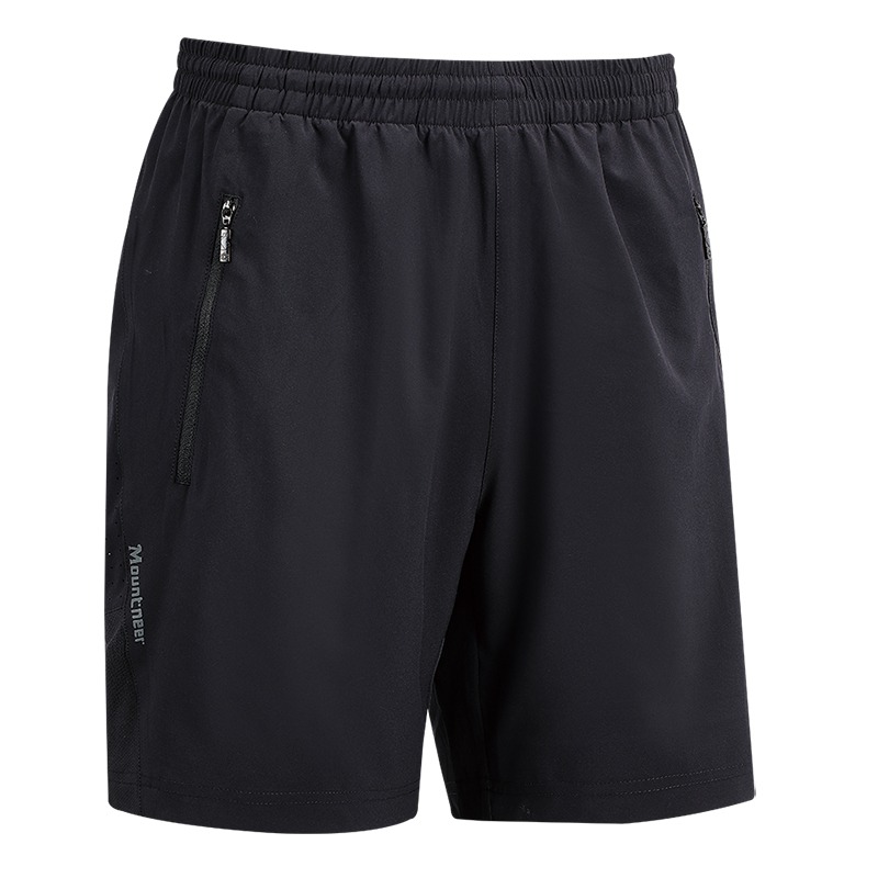 山林MOUNTNEER 中性彈性抗UV短褲 41S59 黑色 運動短褲 慢跑褲 居家褲 OUTDOOR NICE-細節圖2