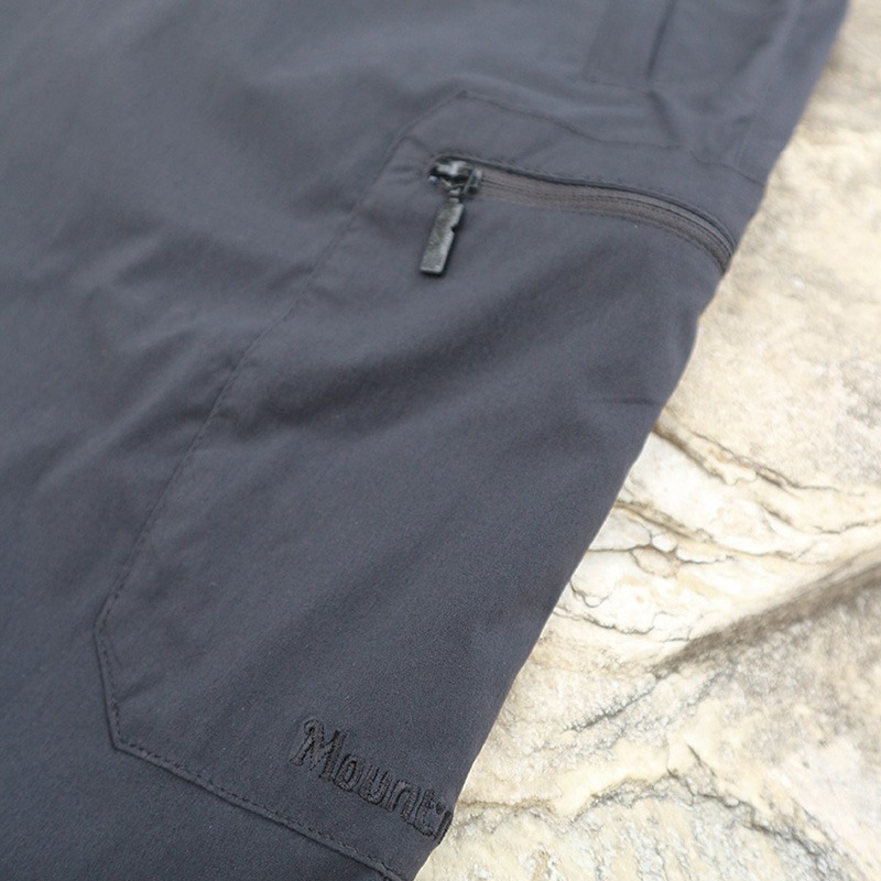 山林MOUNTNEER 男款彈性抗UV防蚊長褲 51S21 黑色 排汗長褲 機能褲 登山露營 OUTDOOR NICE-細節圖3