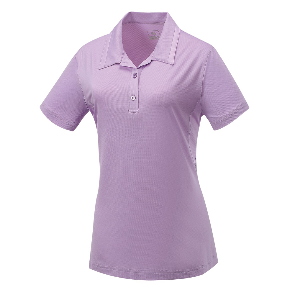 山林MOUNTNEER 女款抗菌透氣排汗上衣 41P68 粉紫 排汗POLO 排汗休閒服 OUTDOOR NICE-細節圖2