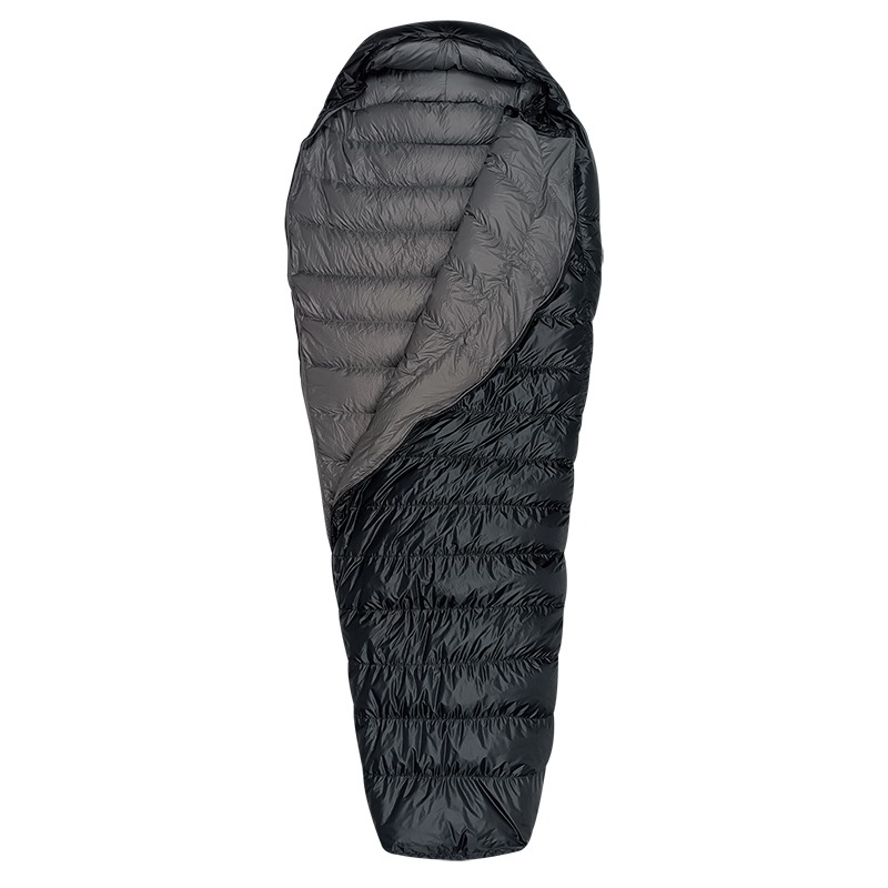 山林 800FP美國Allied鵝絨300g睡袋 12M05 黑/灰 鵝絨睡袋 四季睡袋 OUTDOOR NICE-規格圖3