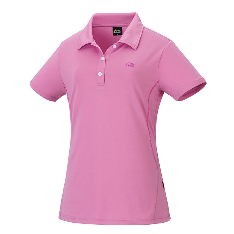 維特FIT 女款膠原蛋白消臭抗UV涼感短袖POLO衫 QS2101 粉紅色 排汗衣 休閒服 OUTDOOR NICE-細節圖2