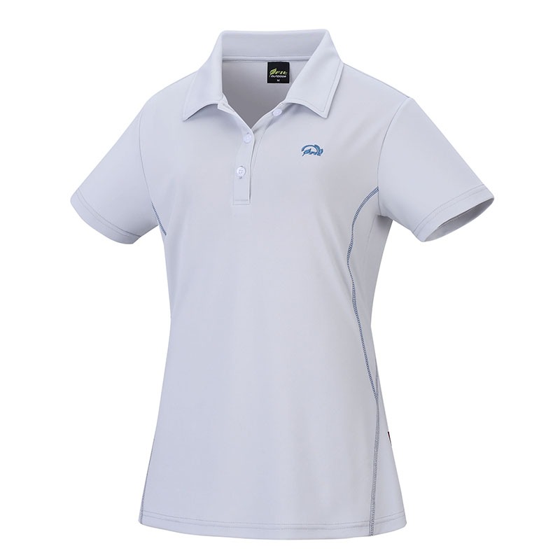 維特FIT 女款膠原蛋白消臭抗UV涼感短袖POLO衫 QS2101 時尚灰 排汗衣 休閒服 OUTDOOR NICE-細節圖2