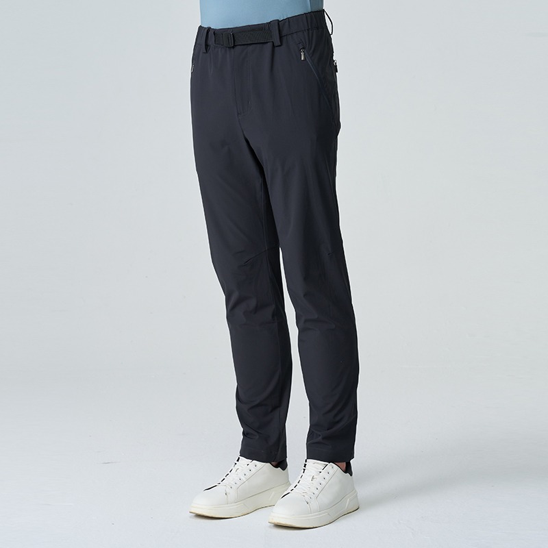 荒野 WILDLAND 男款彈性環保紗抗UV防潑三季褲 0B21310 黑色 防潑水 彈性 OUTDOOR NICE-細節圖2