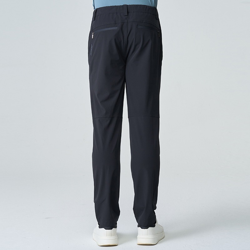 荒野 WILDLAND 男款彈性環保紗抗UV防潑三季褲 0B21310 黑色 防潑水 彈性 OUTDOOR NICE-細節圖3