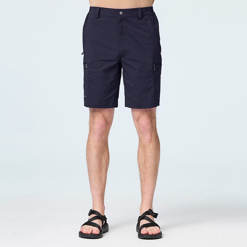 荒野 WILDLAND 男款彈性抗UV六口袋機能短褲 0B21392 夜空藍 多口袋 休閒短褲 OUTDOOR NICE-細節圖2