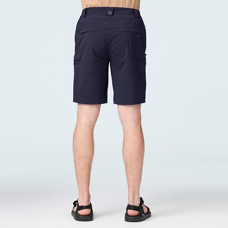 荒野 WILDLAND 男款彈性抗UV六口袋機能短褲 0B21392 夜空藍 多口袋 休閒短褲 OUTDOOR NICE-細節圖4