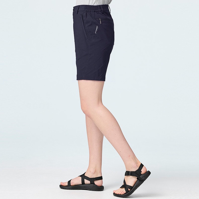 荒野 WILDLAND 女款彈性抗UV機能短褲 0B21391 夜空藍 排汗短褲 休閒短褲 OUTDOOR NICE-細節圖3