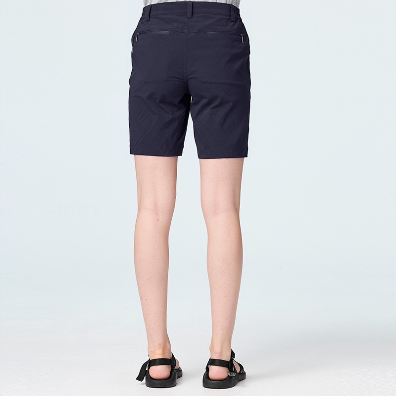 荒野 WILDLAND 女款彈性抗UV機能短褲 0B21391 夜空藍 排汗短褲 休閒短褲 OUTDOOR NICE-細節圖4