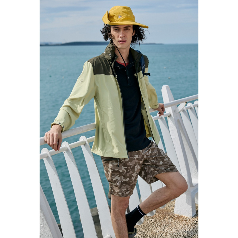 荒野 WILDLAND 男款迷彩抗UV多口袋工裝短褲 0B21382 松果褐 排汗短褲 五分褲 OUTDOOR NICE-細節圖7