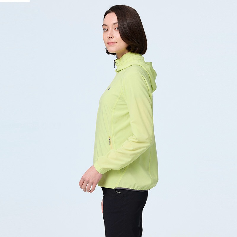 荒野WILDLAND 女款彈性冰絲涼感抗UV機能外套 0B21905 琉瑙黃 涼感外套 防曬 OUTDOOR NICE-細節圖3