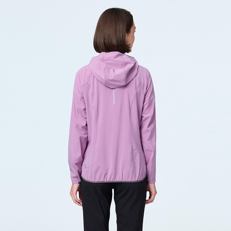 荒野WILDLAND 女款彈性冰絲涼感抗UV機能外套 0B21905 粉紫 涼感外套 防曬 OUTDOOR NICE-細節圖4
