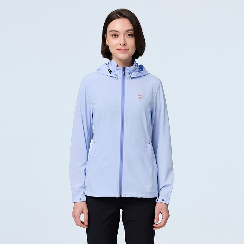 荒野WILDLAND 女款彈性冰絲涼感抗UV機能外套 0B21921 水藍色 涼感外套 防曬 OUTDOOR NICE-細節圖2