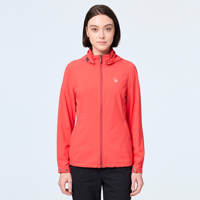 荒野WILDLAND 女款彈性冰絲涼感抗UV機能外套 0B21921 波爾多紅 涼感外套 防曬 OUTDOOR NICE-細節圖2