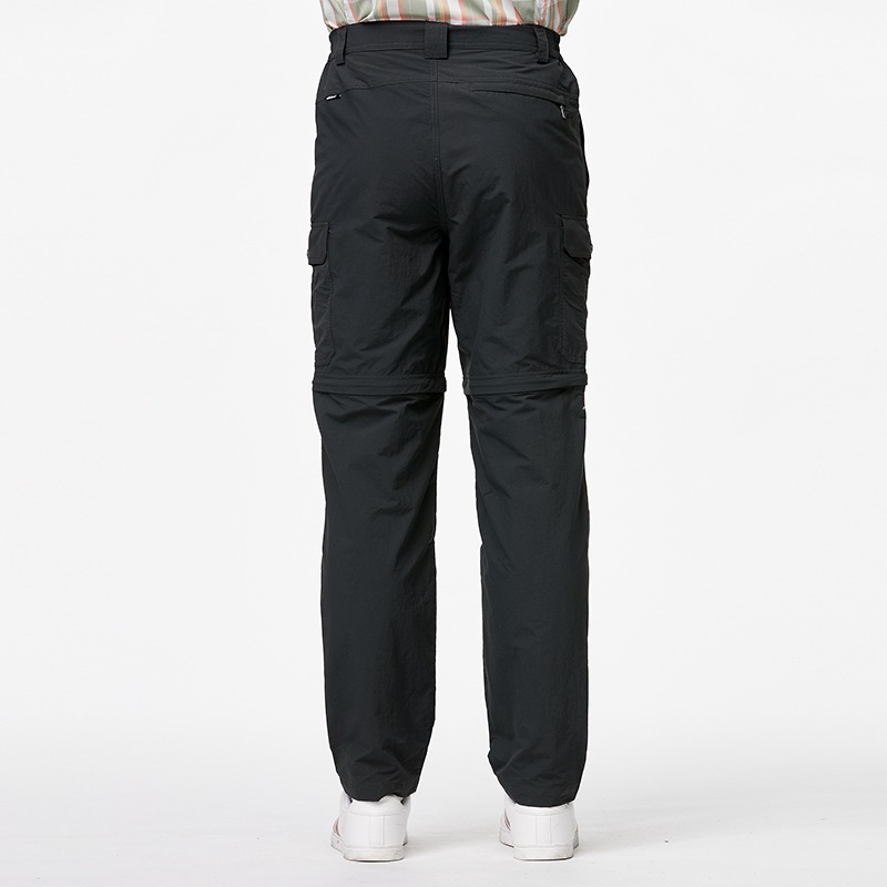 荒野 WILDLAND 男款抗UV兩截式貼袋功能褲 W1330 深鐵灰 可拆褲管 防曬 防潑水 OUTDOOR NICE-細節圖4