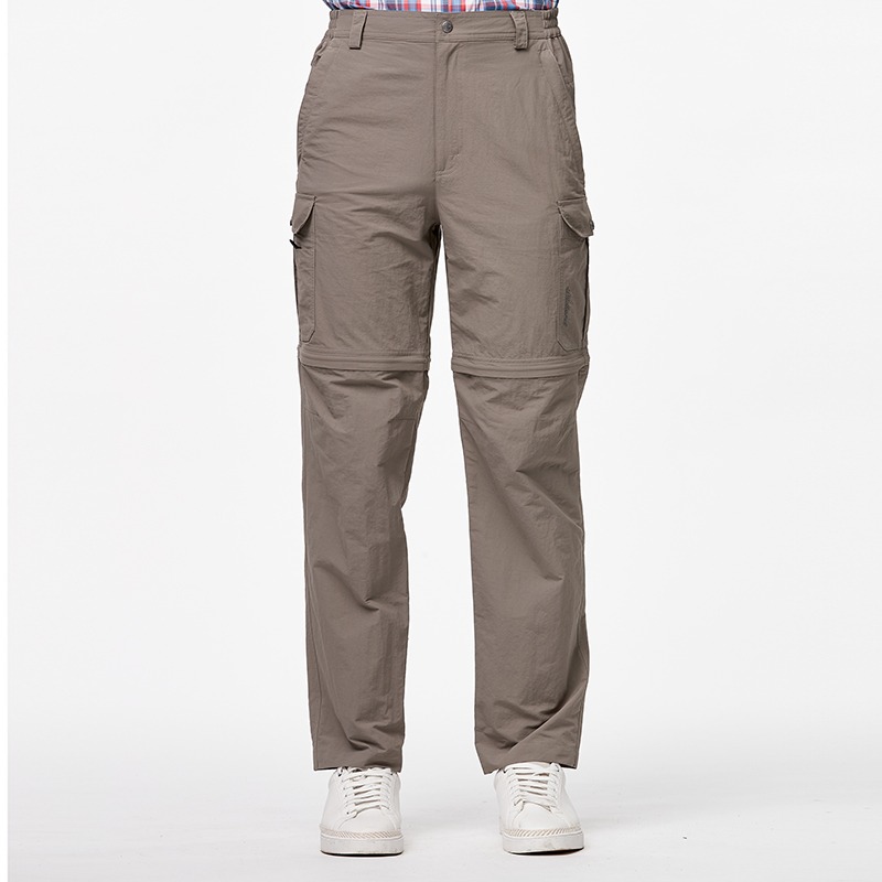 荒野 WILDLAND 男款抗UV兩截式貼袋功能褲 W1330 深卡灰 可拆褲管 防曬 防潑水 OUTDOOR NICE-細節圖3