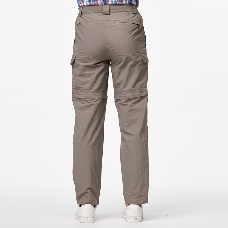 荒野 WILDLAND 男款抗UV兩截式貼袋功能褲 W1330 深卡灰 可拆褲管 防曬 防潑水 OUTDOOR NICE-細節圖4