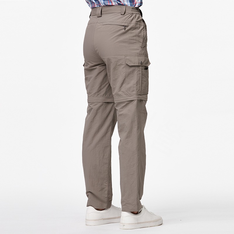 荒野 WILDLAND 男款抗UV兩截式貼袋功能褲 W1330 深卡灰 可拆褲管 防曬 防潑水 OUTDOOR NICE-細節圖5