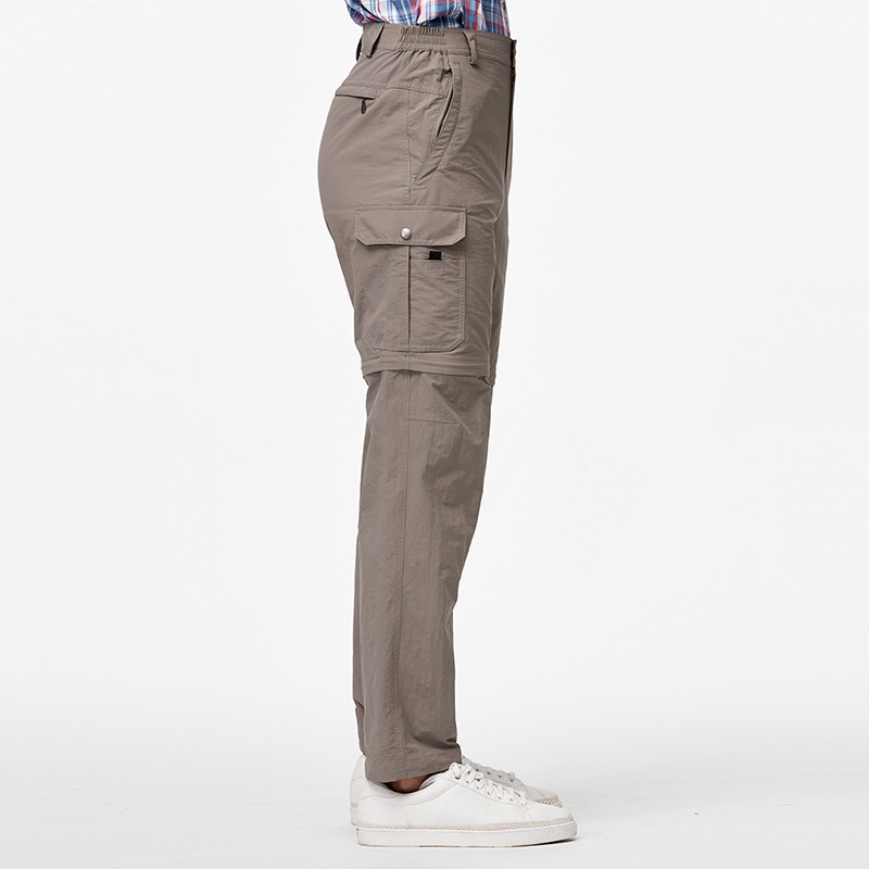 荒野 WILDLAND 男款抗UV兩截式貼袋功能褲 W1330 深卡灰 可拆褲管 防曬 防潑水 OUTDOOR NICE-細節圖6