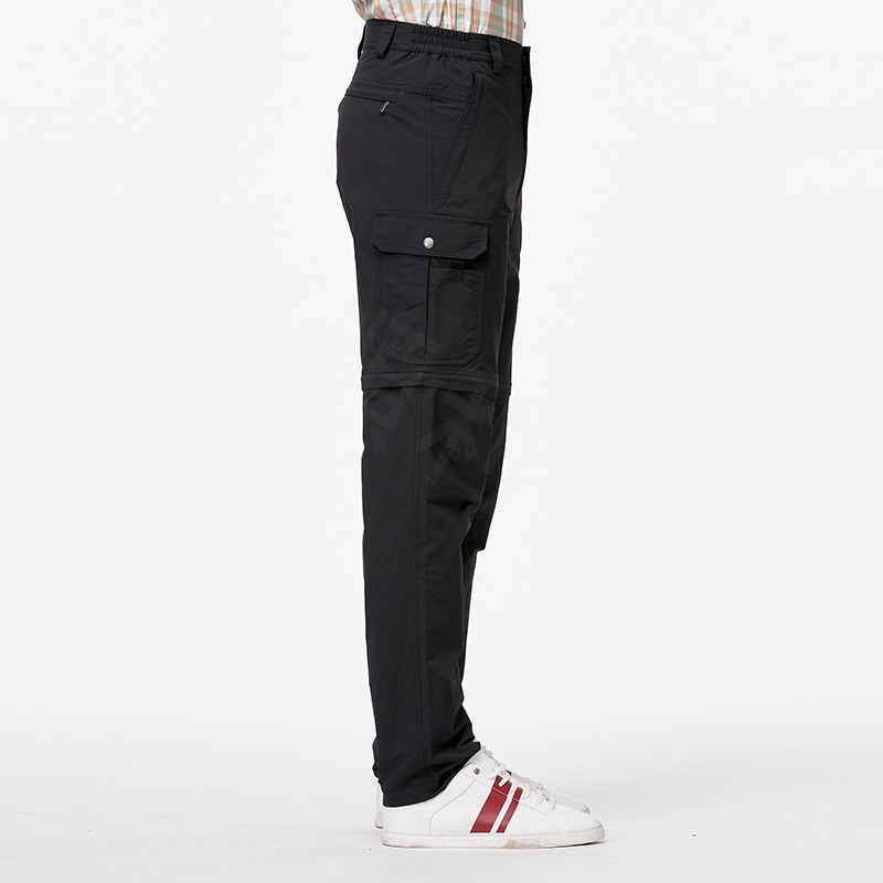 荒野 WILDLAND 男款抗UV兩截式貼袋功能褲 W1330 深灰 可拆式褲管 防曬 防潑水 OUTDOOR NICE-細節圖5