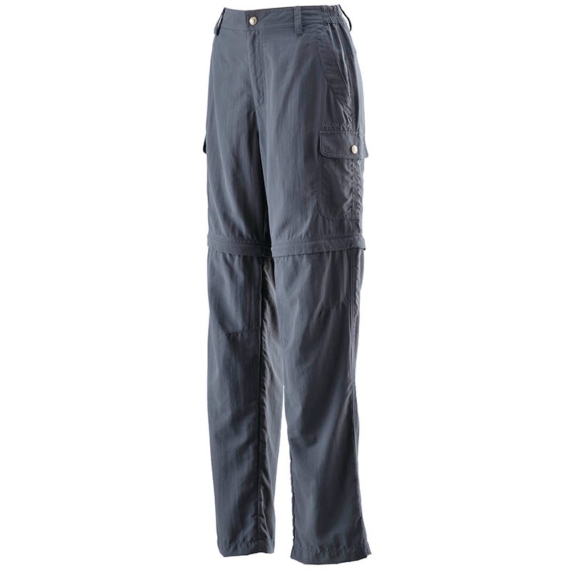 荒野 WILDLAND 女SUPPLEX兩穿式長褲 W1351 深灰藍 可拆褲管 防曬 防潑水 OUTDOOR NICE-細節圖2