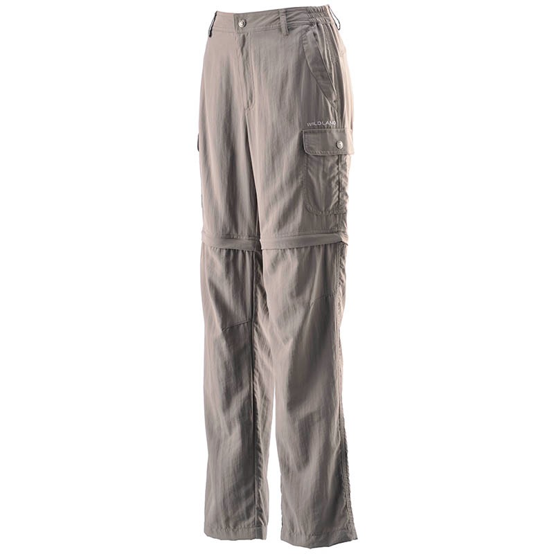 荒野 WILDLAND 女SUPPLEX兩穿式長褲 W1351 卡其 可拆式褲管 防曬 防潑水 OUTDOOR NICE-細節圖2