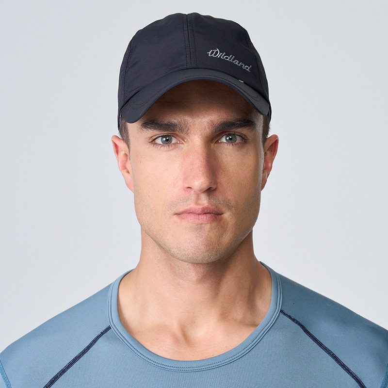 荒野 WILDLAND 中性抗UV多功能遮陽棒球帽 WH1013 黑色 遮陽帽 防曬帽 OUDTOOR NICE-細節圖2