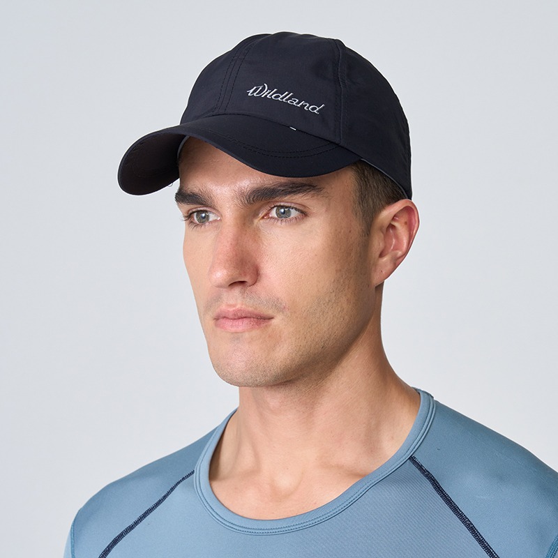 荒野 WILDLAND 中性抗UV多功能遮陽棒球帽 WH1013 黑色 遮陽帽 防曬帽 OUDTOOR NICE-細節圖3