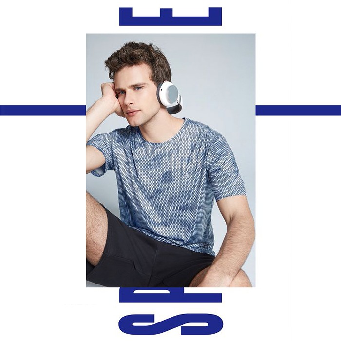 名典 Spar 男款蜂動排汗T恤 SA1088102 灰綠色 圓領T恤 排汗衣 涼感衣 OUTDOOR NICE-細節圖2