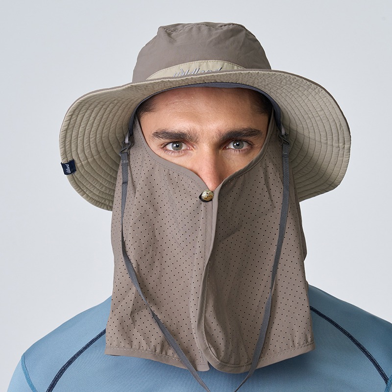 荒野 WILDLAND 中性抗UV調節式遮陽帽 WH1033 栗松溫泉 圓盤帽 漁夫帽 防曬帽 OUDTOOR NICE-細節圖2