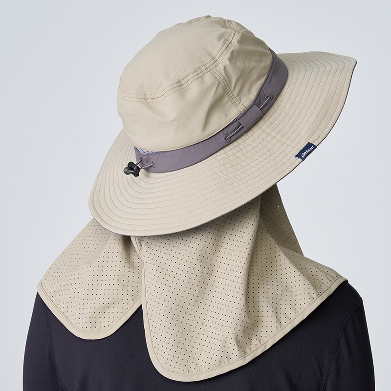 荒野 WILDLAND 中性抗UV調節式遮陽帽 WH1033 卡其色 圓盤帽 漁夫帽 防曬帽 OUDTOOR NICE-細節圖3