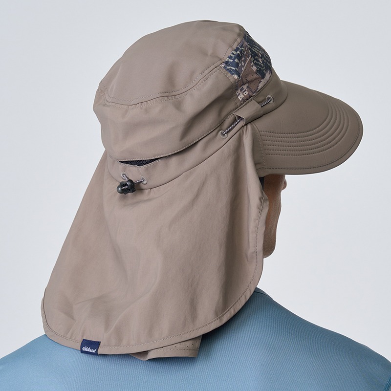 荒野 WILDLAND 中性抗UV收納式功能遮陽帽 WH1036 栗松溫泉 圓盤帽 三用防曬帽 OUDTOOR NICE-細節圖3