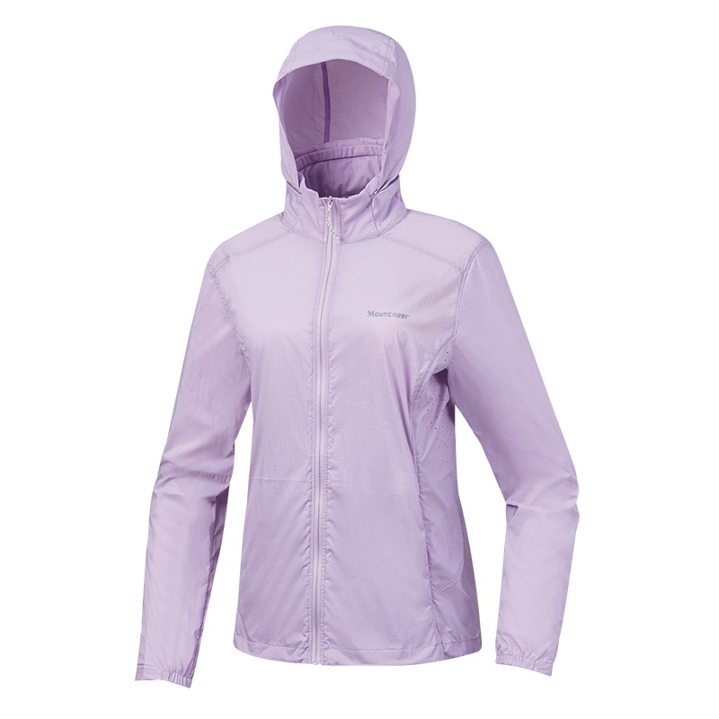 山林MOUNTNEER 女款抗UV輕量外套 51J08 粉紫 防曬外套 可收納外套 OUTDOOR NICE-細節圖2