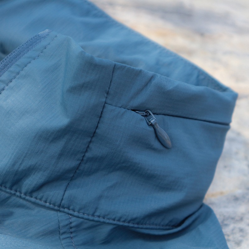 山林MOUNTNEER 男款抗UV輕量外套 51J07 灰藍 防曬外套 可收納外套 OUTDOOR NICE-細節圖3