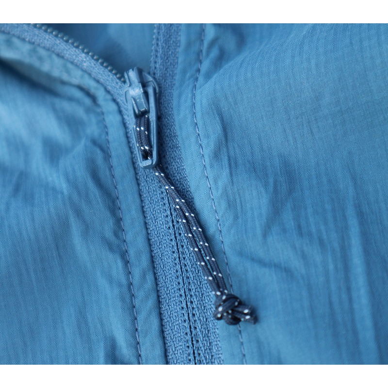 山林MOUNTNEER 男款抗UV輕量外套 51J07 灰藍 防曬外套 可收納外套 OUTDOOR NICE-細節圖4